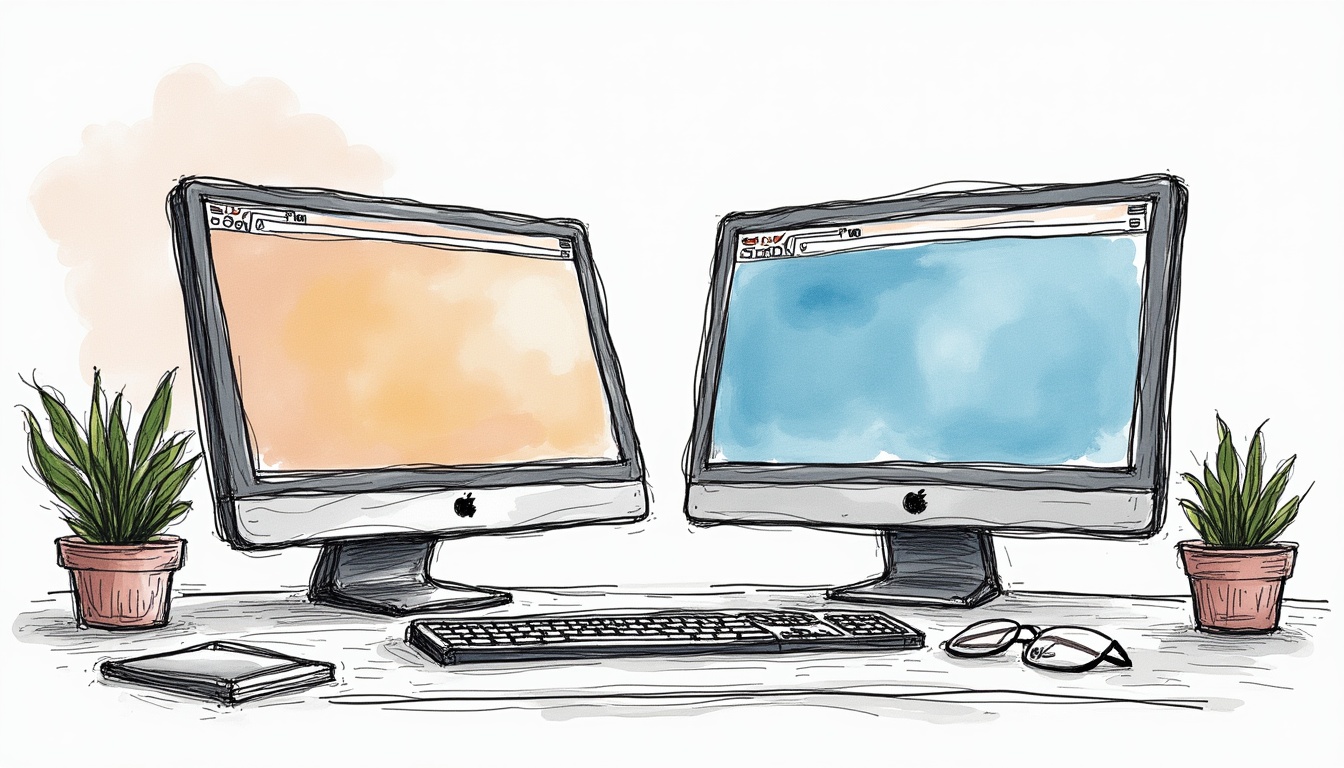 O mână care tastează pe un laptop, simbolizând procesul de creare site profesional și succesul online.